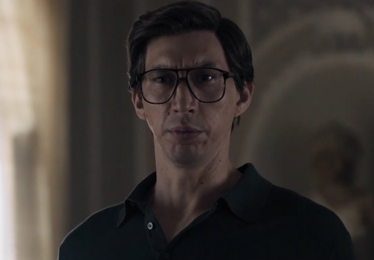adam driver ears on X: “Adam Driver with his ears out as Maurizio 