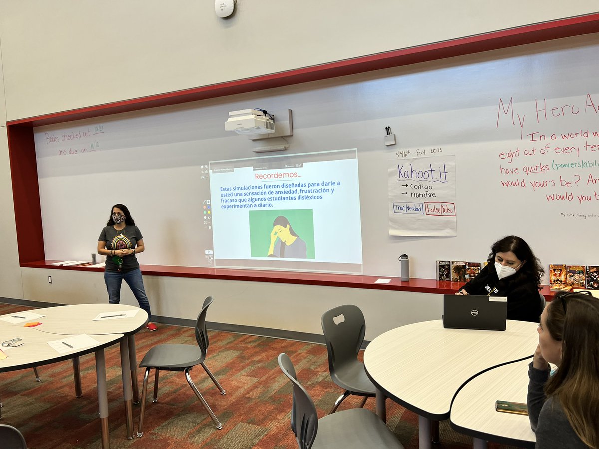 SBISDDyslexia's tweet photo. Thank you Landrum Middle School for hosting our bilingual dyslexia simulation!  Thank you parents for being our partners in this work! #SBISDDyslexia #DyslexiaAwarenessMonth @Leek_Kathy @mrroymoore @BerthaV80767207 @ale_reza_DST @FatimaMMendoza @SBISD https://t.co/uv479jM1FT