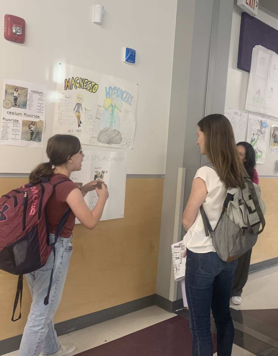 The absolute best part of my day was   Hearing this students excitement when explaining her project. 

Driving? How can we as Sci-fi writers of a movie/tv show,  create elemental superheroes that show off their base elements phys/chem properties?

<a href="/DavissonAmber/">Amber Davisson</a> 
<a href="/CoachMendez67/">Science Coach Mendez</a>