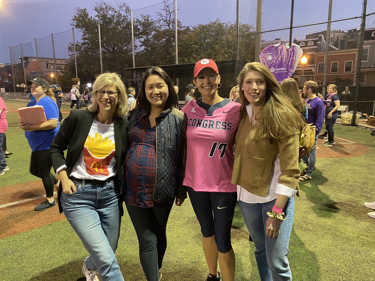GennaGent's tweet photo. We take community to ❤️ at @McDonaldsCorp.  Proud to sponsor @CWSoftballGame to raise💲and awareness for young breast cancer survivors.  Just one way we’re addressing women’s issues.  Another: equal pay for women in our restaurants &amp; early workforce education opportunities. https://t.co/a6isYLZDLf