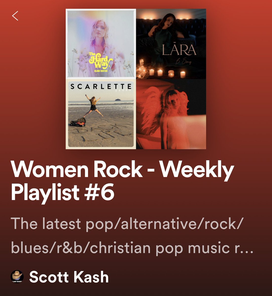 Here’s the new #WomenRock on #NewMusicFriday playlist for the new pop/alt/rock releases from last week by
<a href="/ScarletteFever/">Jaymee-leigh Kunsman</a>
<a href="/mscharleyyoung/">Charley Young</a> 
<a href="/tiffanyjohnsonk/">Tiffany Johnson</a>
<a href="/elisehayes/">Elise Hayes</a>
<a href="/kaylinvelasings/">Kaylin Vela</a>
<a href="/AutumnKnight_/">Autumn Knight</a> 
<a href="/SidneyBowen/">Sidney Bowen</a>
PLUS MORE

#Spotify
spoti.fi/3BqIlXP

#NewMusicRelease