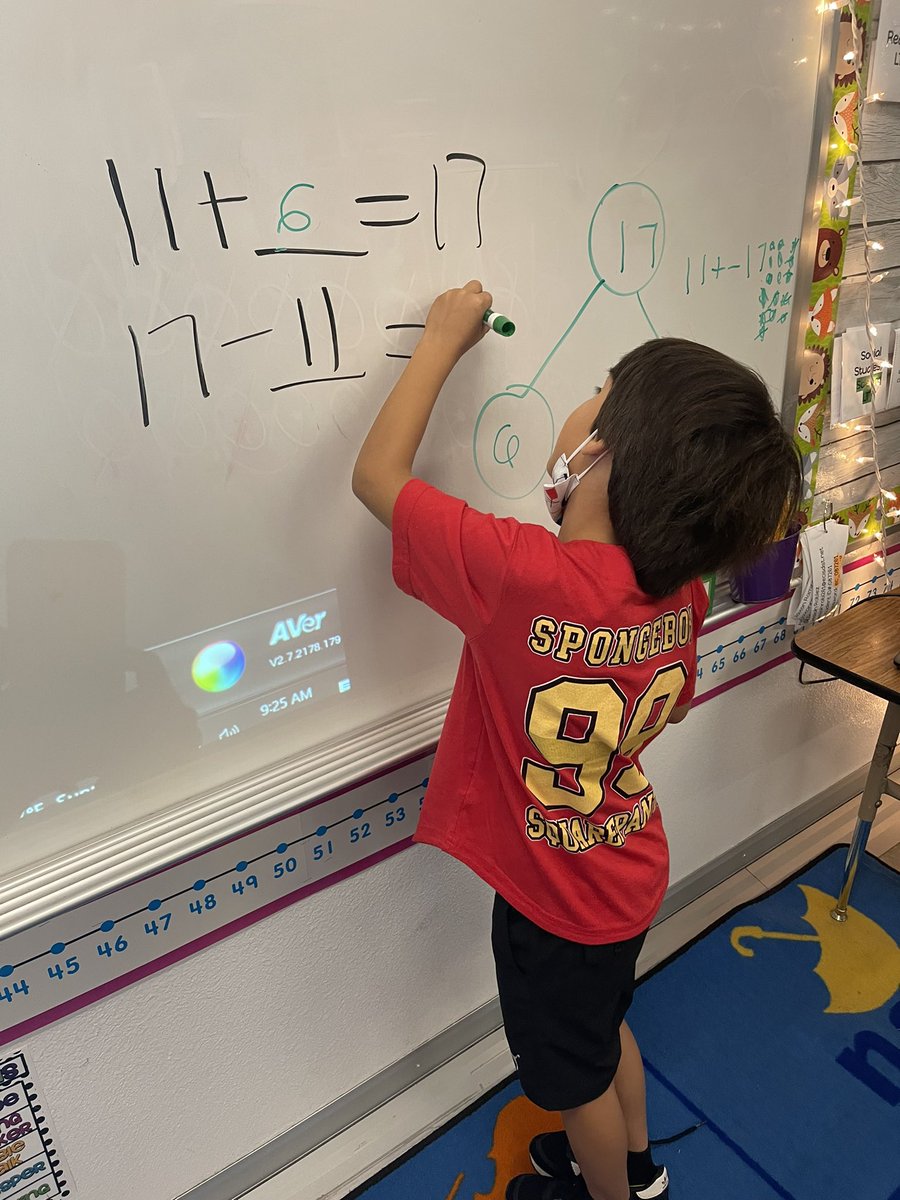 howardsclass1's tweet photo. Some of Mrs. Howard’s 1st grade students showing off their math strategies! We love math! 🥰😬➕➖ https://t.co/dGISpICM76