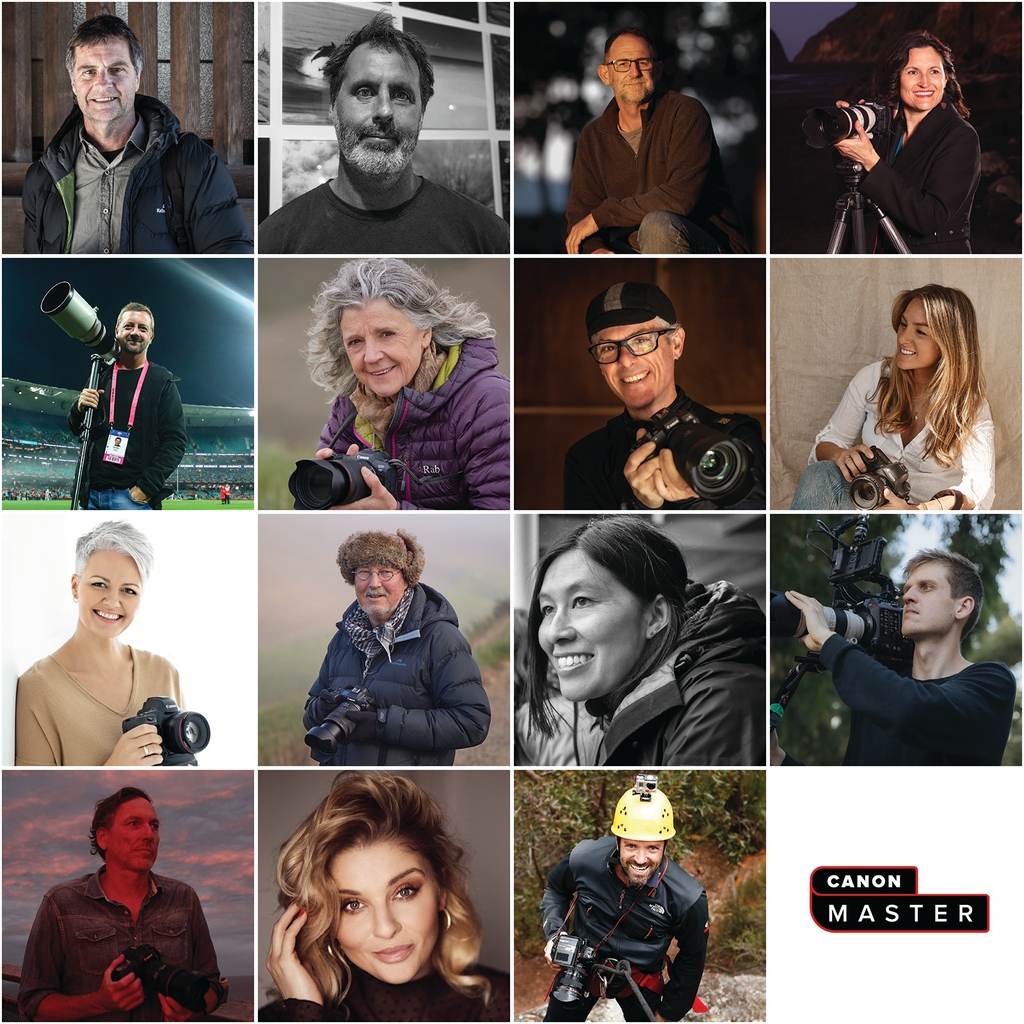 Introducing the 2021/22 Canon Masters. With a line-up of some of Australia and New Zealand's most prominent creators across a vast range of styles and specialities, each Canon Master has a wealth of experience and knowledge they're eager to share: l8r.it/yZNE