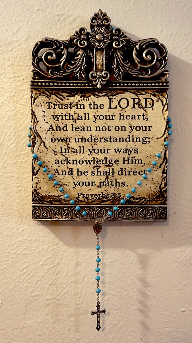 MotherAndMeCo's tweet photo. @iamdesibanks Trust in the LORD
with all your heart, 
And lean not on your own understanding; 
In all your ways 
acknowledge Him, 
And he shall direct 
your paths. 
Proverbs 3:5

I tell myself that every day as a reminder to let go of my worries &amp; place my trust in the Lord. Looking at it now. https://t.co/rc6OZ5xpUV