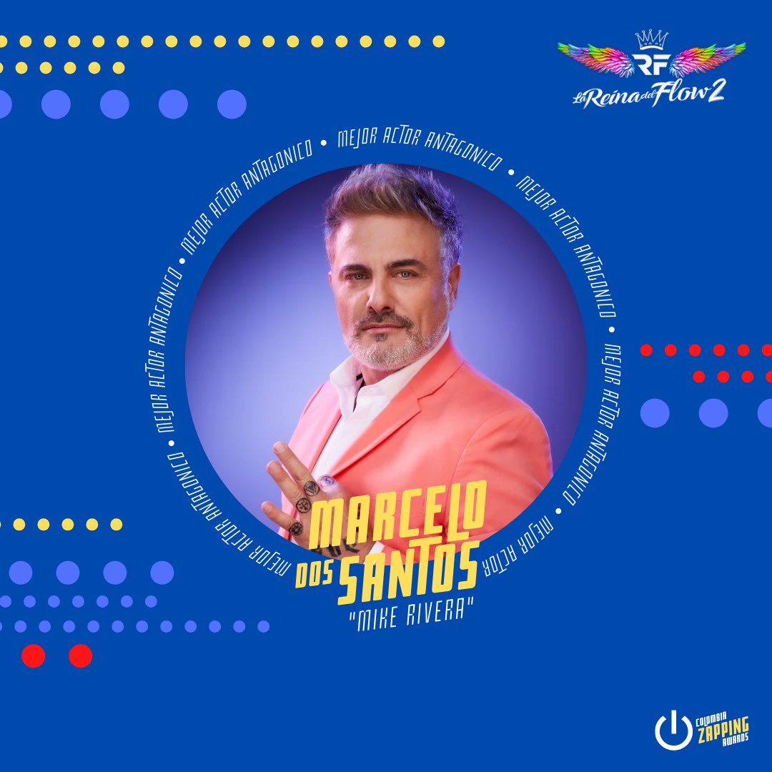 PREMIOS

<a href="/real2santos/">Marcelo dos Santos</a> nominado a mejor actor antagónico por su personaje en #LaReinaDelFlow, si es tu favorito vota por él comentando en la siguiente publicación: instagram.com/p/CVgv-CGsokJ/…

¡Cada comentario es un voto y puedes votar las veces que quieras!