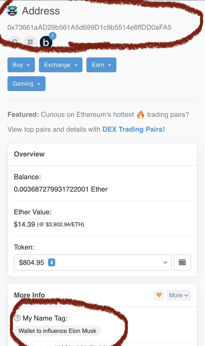 JoseRob48074039's tweet photo. @elonmusk @ShibaInuHodler Wallet influence to eMusk? 🧐🤔 https://t.co/HRaYbG5CnA
