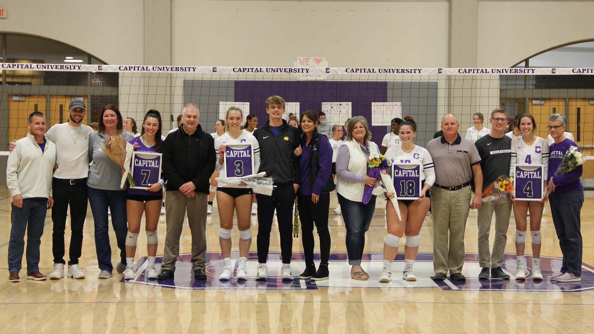 cap_athletics's tweet photo. VB: Seniors Carry @CapVolleyball to Sweep Over Wilmington; Erin O'Connell Crosses 1,000 Dig Plateau #CapFam #CapVB

https://t.co/wAgXxmyzRP https://t.co/YlK0kGVbm3