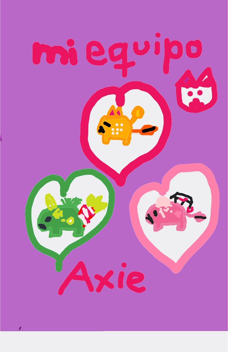 CaSuarez3's tweet photo. My little 8 years old daughter made this drawing today, she is anticipating for 🎄 and she wants 🎅 bring her dream Axie team. There are many of us who love to be part of @AxieInfinity @Jihoz_Axie https://t.co/wPLvsX5S8P
