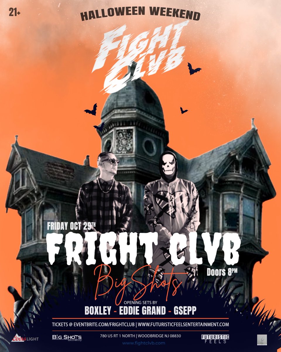 codyang3l's tweet image. $500 costume contest 
Music by @FIGHTCLVBMUSIC @BrianBoxley @DJGSEPP_  and @eddiegrandnj  

Do I need to say more !?!?!? 
Grab your tickets now 
 eventbrite.com/e/fright-club-…