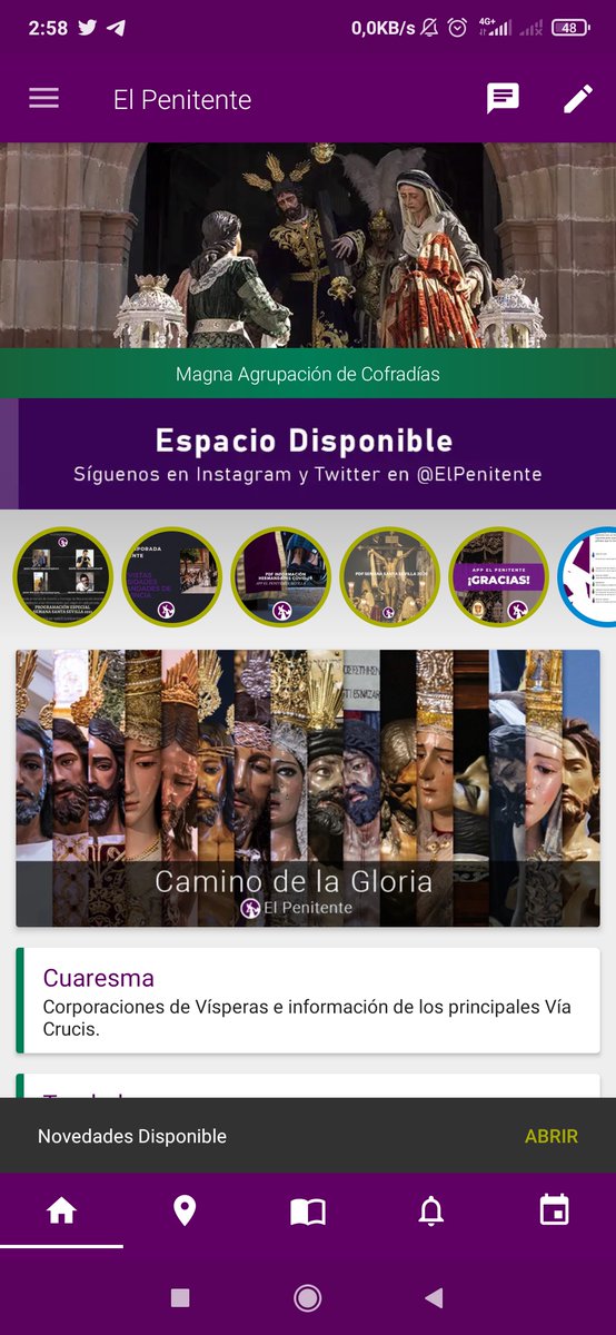ElPenitente's tweet photo. 🚨¡Cofrades! Ya está disponible en Google Play la última actualización de "El Penitente" con toda la información de la Magna del @centenariomlg #CofradíasMLG
➡️https://t.co/eXc9fslzMR
¡Valora esta Update con un RT!💜 https://t.co/NDUGkQCIcl