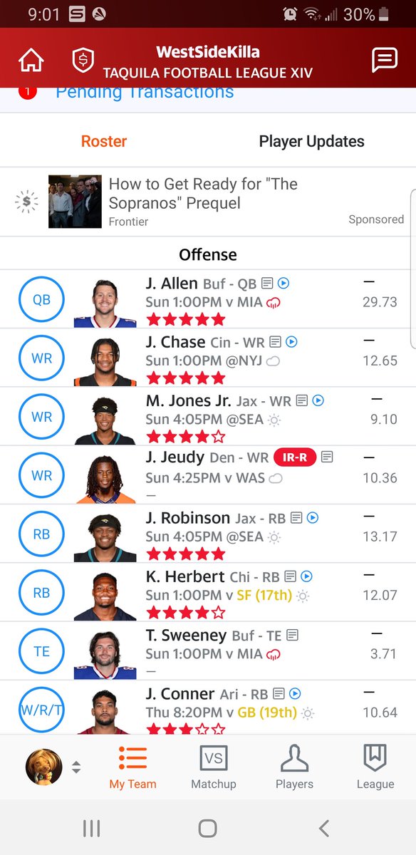 itsflo813's tweet photo. @NFLFantasy Hows this. https://t.co/eUsKzfaffV