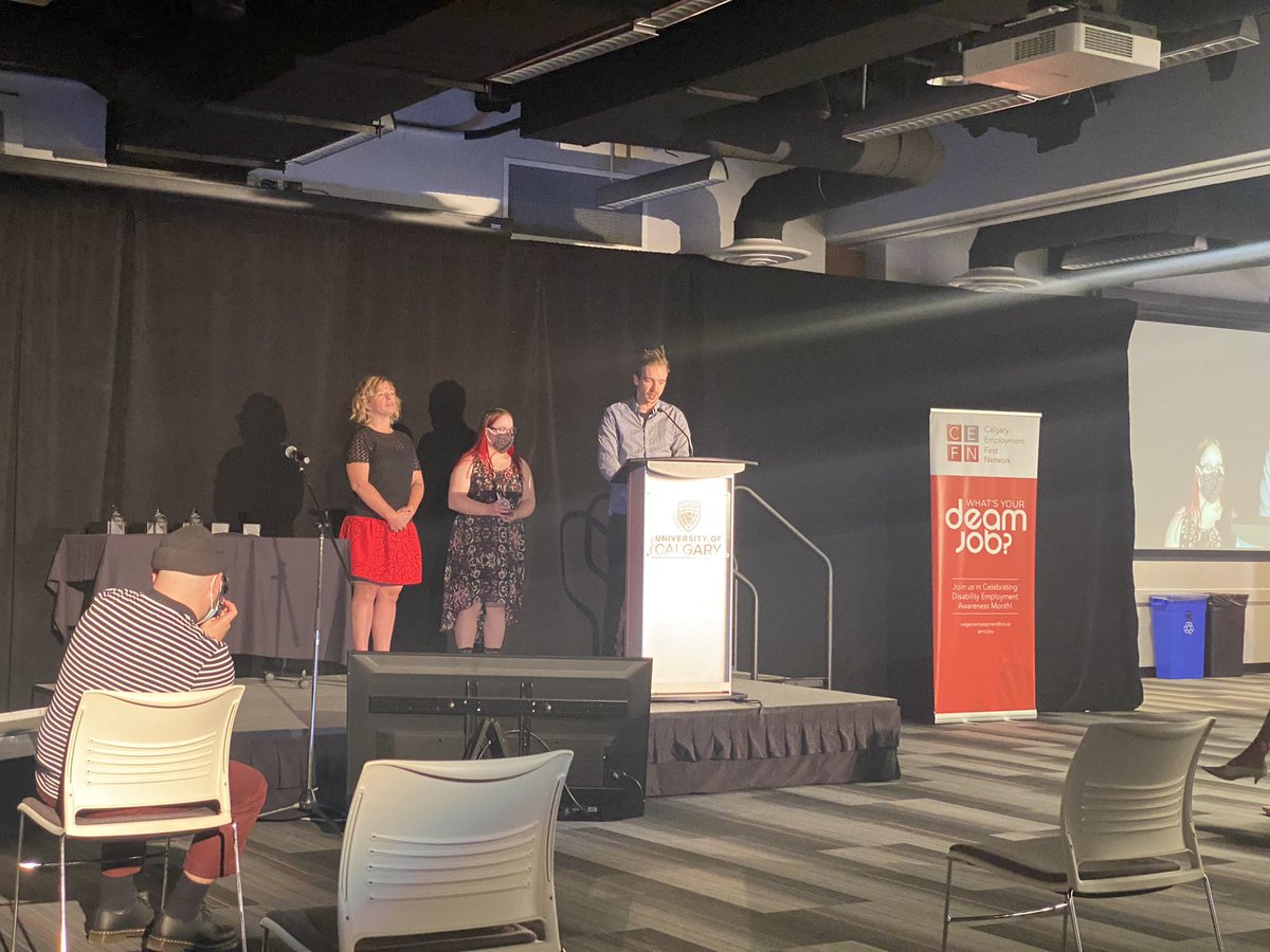 PASCalgary's tweet photo. Congratulations to all of the #deam2021 Employer Award winners! This years recipients @PASCalgary employer partners @AvmaxGroup and @_GenesisCentre A very well deserved win for all of their amazing work! See you all in 2022! https://t.co/4K115FGYnU