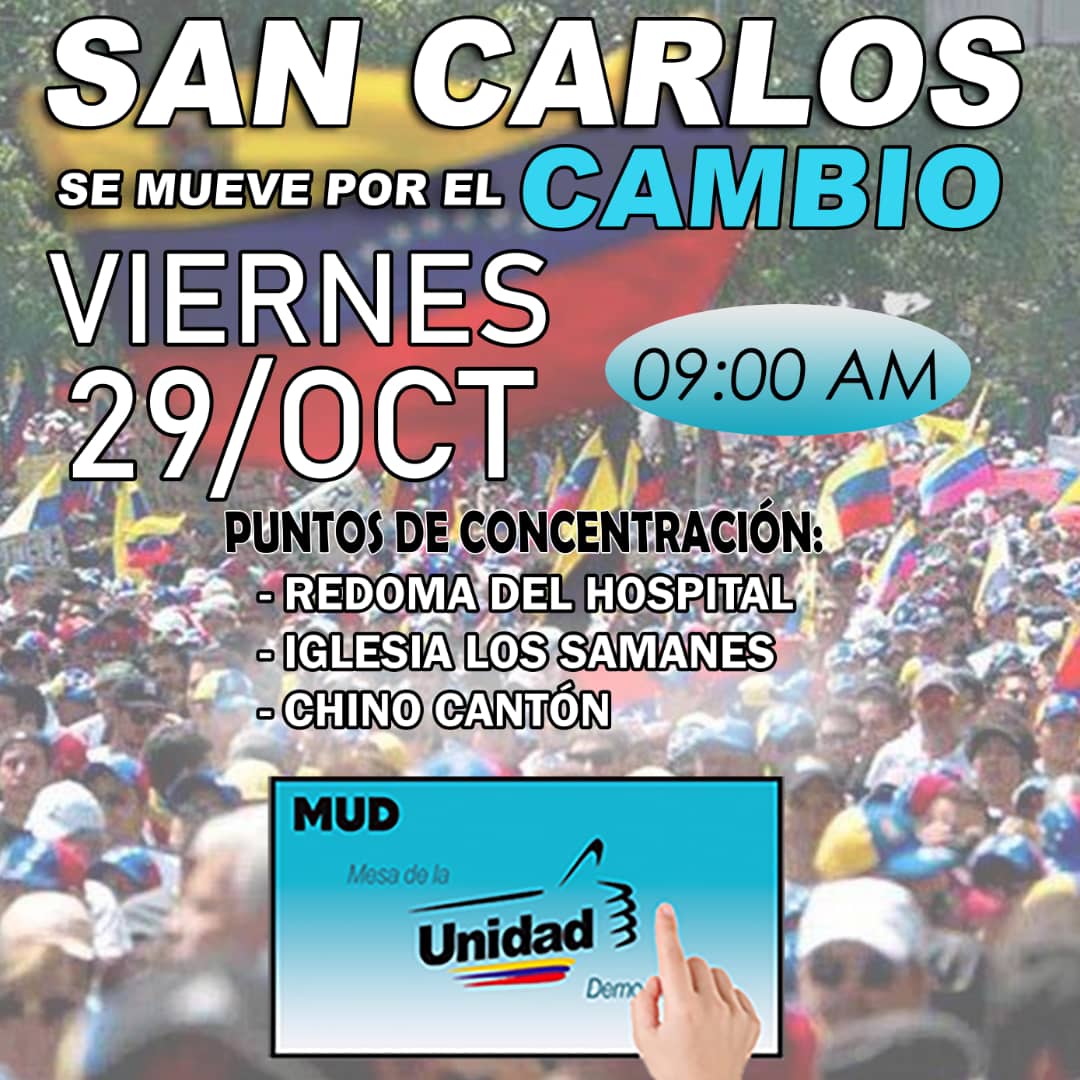 Vamos San Carlos por amor a Venezuela!!