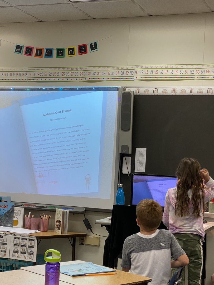 Sharing our personal narratives with the class last week. These 3rd graders did a great job adding dialogue to add some spice to their writing. I’m so proud of them!