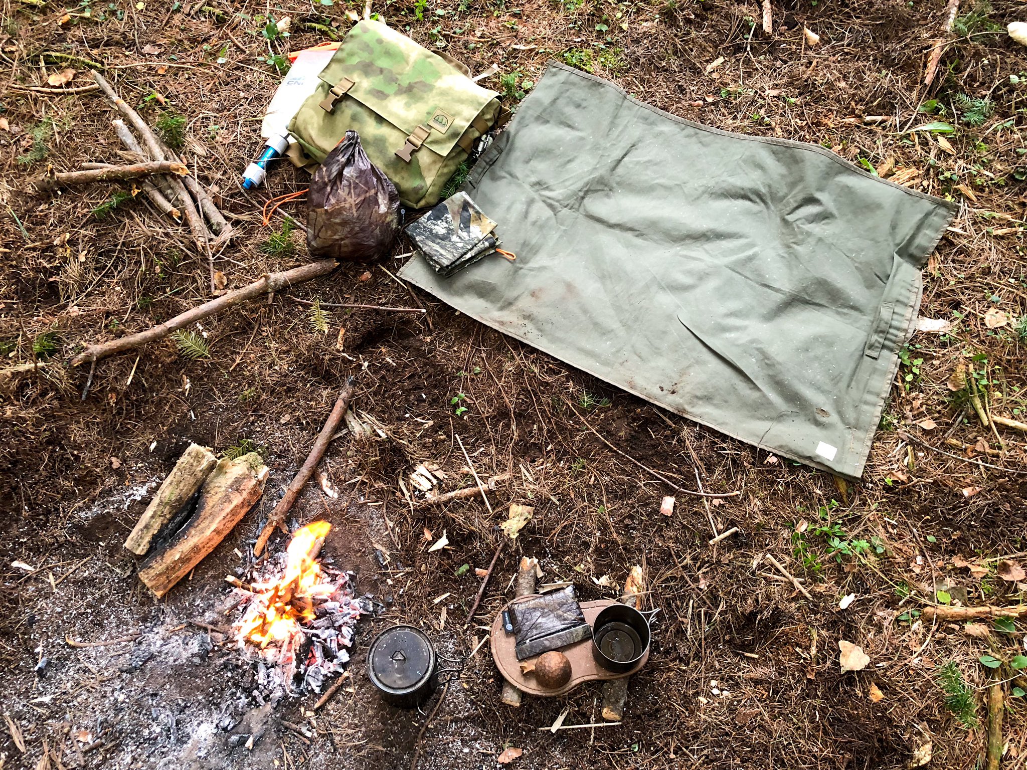 新品HIIRAGI 厚く OUTFITTERS3WAY CAMPSHEET