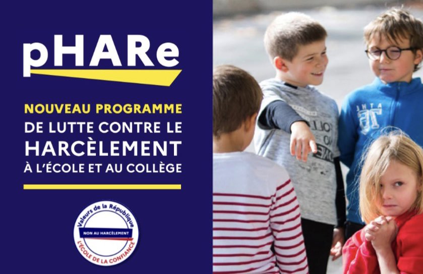 Le clg Marie Curie engagé dans le programme #pHARe contre  le harcèlement. 
1ère réunion de l’équipe ressource : 
1️⃣Planifier les heures de sensibilisation
2️⃣Organiser la journée Non au Harcèlement avec les ambassadeurs-collégiens
3️⃣ Doter le collège d’un plan de prévention.