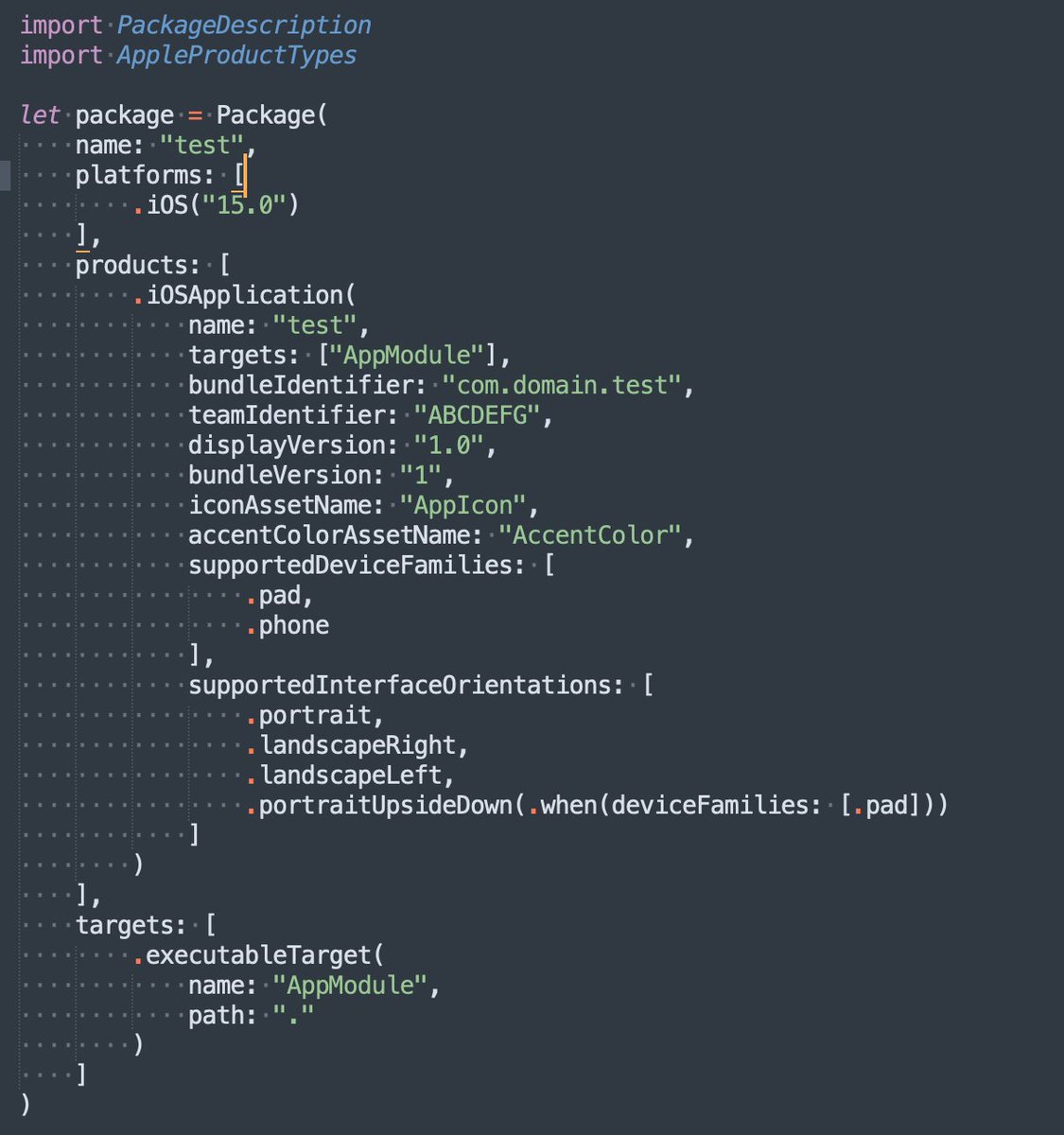 camsoft2000's tweet image. Oooh, `AppleProductTypes` and `iOSApplication` product, does this mean we can now be rid of Xcodeproj files!? #swiftplaygrounds4