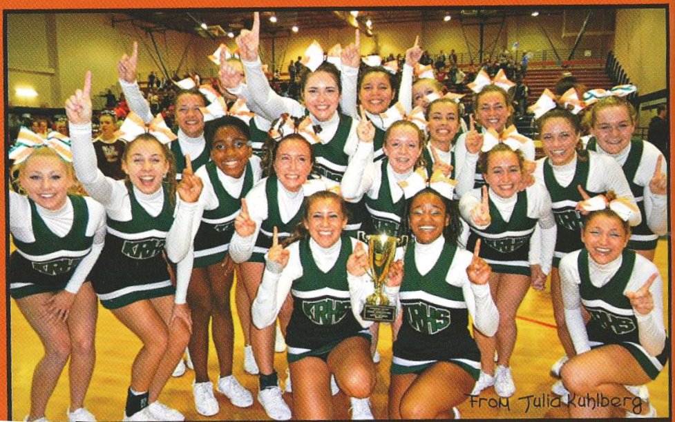 KR_History_Club's tweet photo. Fall 2012
Kettle Run Competition Cheer wins the District Title.  History repeats itself as the 2021 KR Squad has also earned the District Championship   Good Luck at Regionals...Go Cougars!
@KettleRunNews 
@KettleRunCheer 
@KettleRunFB 
@kettlerunsports https://t.co/JEbNWXvlY7