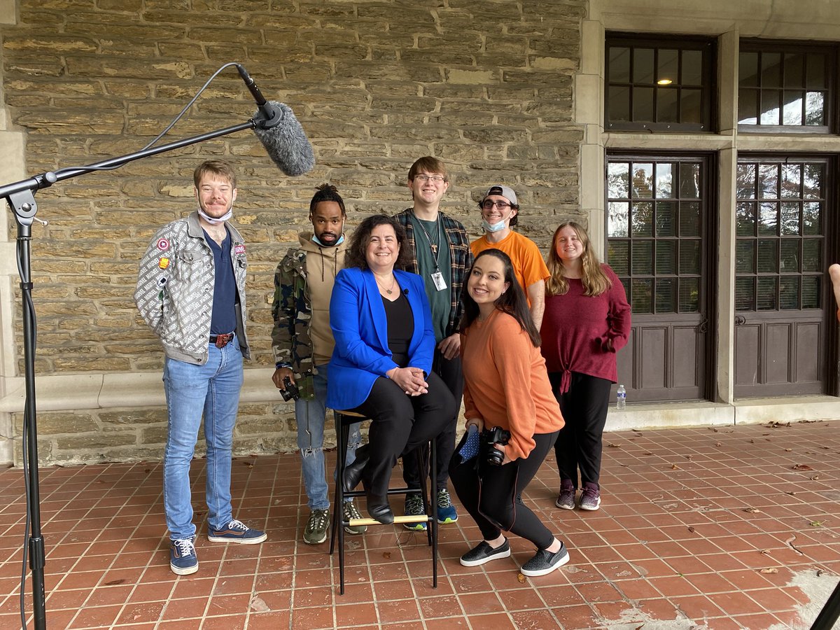 RosannePodcast's tweet photo. Interviewed by some of @shift_mindsets seniors for their Convergence Dementia Caregiving class - They have worked really hard trying to understand the issues and strain #dementia #caregivers face - always great to be back @CabriniCom https://t.co/fj3G0qTBuL