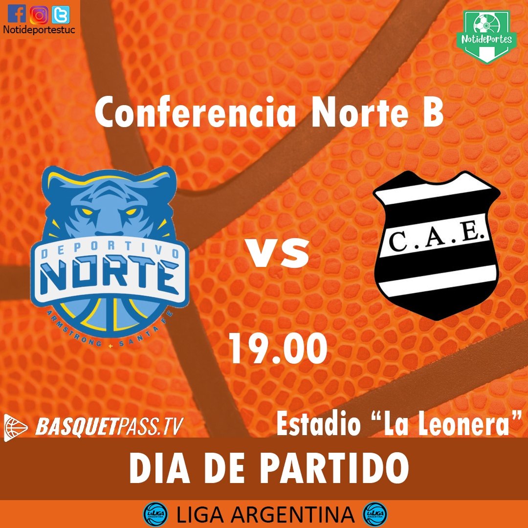 Notideportestuc's tweet photo. #LigaArgentina 🏀 | Juega Estudiantes

3️⃣ Fecha (Miércoles) 

▫️Dep. Norte 🆚️ Estudiantes

El encuentro dará inicio a las 19:00hs. Correspondiente a la Conferencia Norte B, en la burbuja de Villa María, Córdoba. 

#Basquet | #Tucuman https://t.co/Y208u55UvG