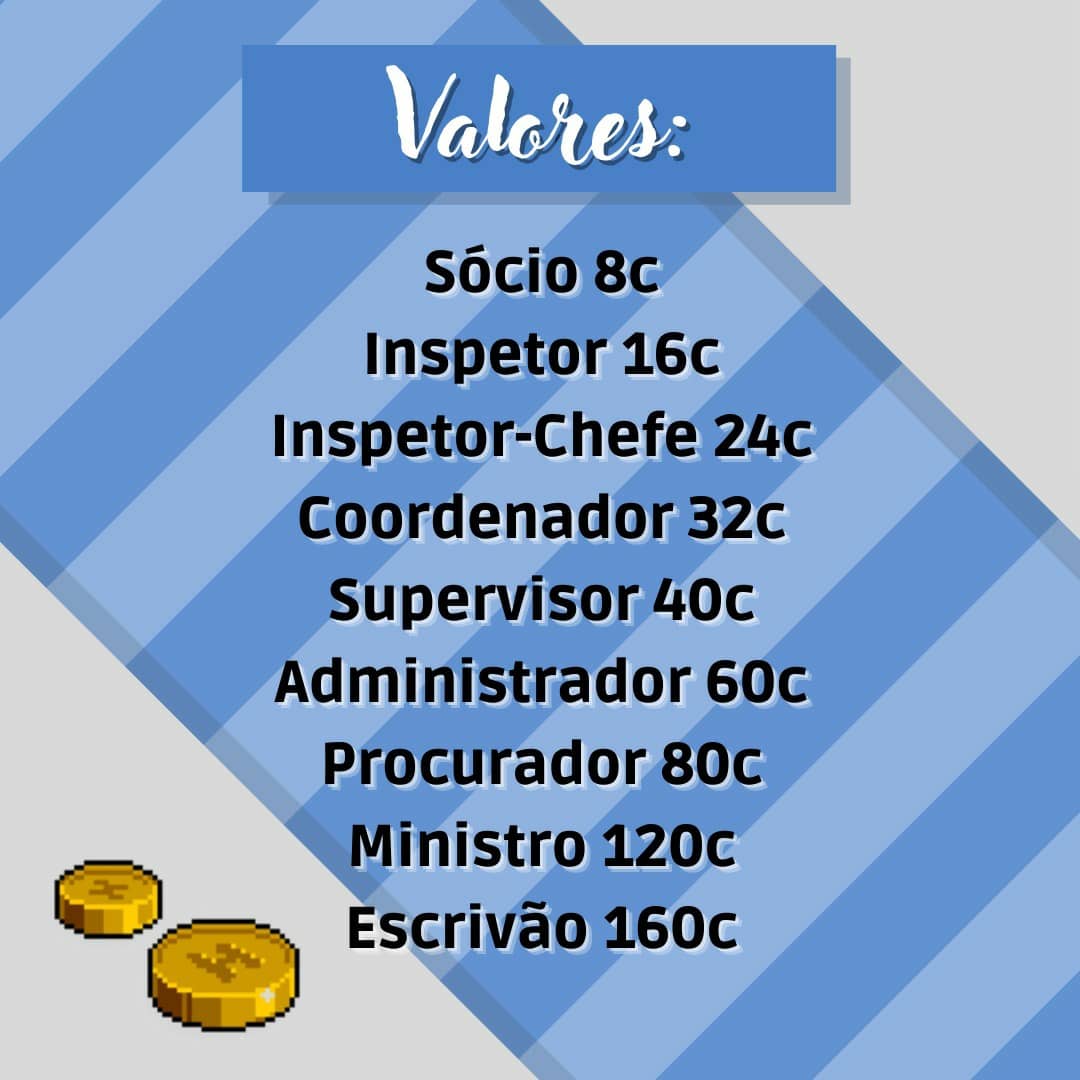 RHCCorporation's tweet photo. Todos os cargos com 20% de desconto! A promoção irá valer até o dia 01/11, o desconto do seu cargo atual ainda prevalece.
Lembrando: apenas membros da fundação e supremacia podem vender.
#AvanteRHC https://t.co/5xoT6Jk0wy