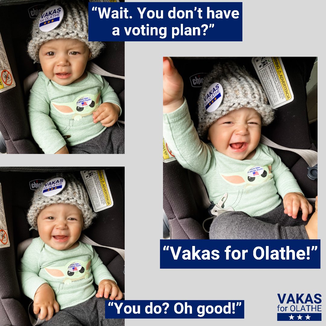 Need we say more? Election Day is Tuesday, but you can cast your vote now!

#OlatheProud #VakasforOlathe #VoteVakas
