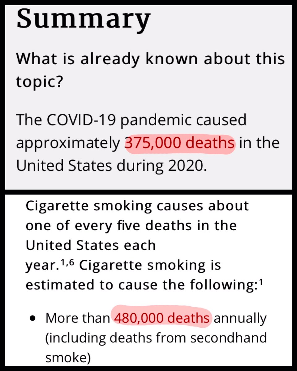 If “they” really cared about your health they’d be banning cigarettes... not mandating injections. #WakeUp #RiseUp This “data” is from the CDC’s website.