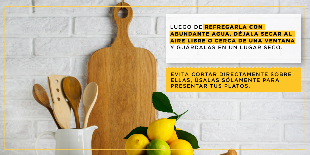 elgourmet's tweet photo. Las tablas de madera son hermosas y están en todas las casas, te dejo unos tips para mantenerlas seguras y bien cuidadas: 🧀🍴
#ElGourmet #HackdeCocina https://t.co/OdV0Kw0sV7