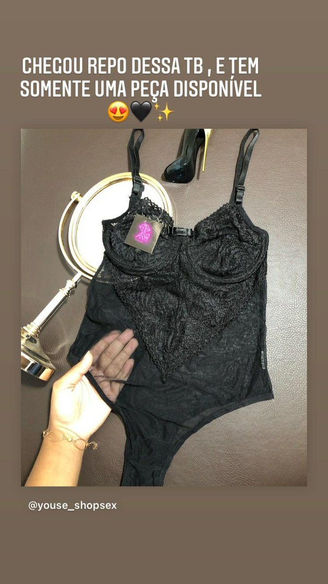 esse body e sem palavras né?! com aro possui forro nos seios 🖤😍😍😍