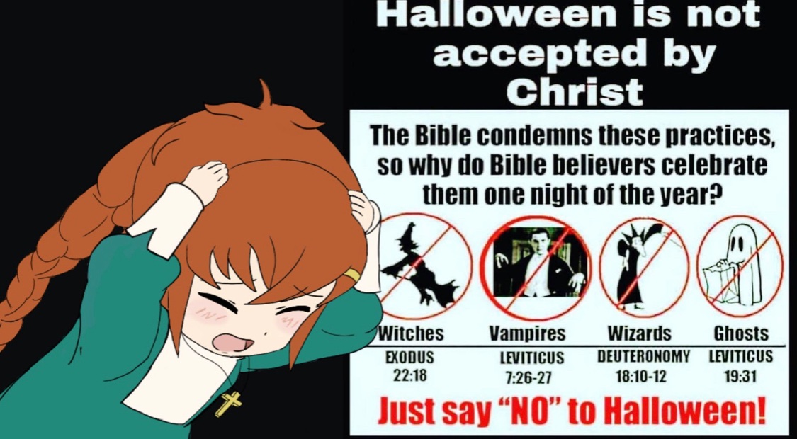 Bustaj_HS's tweet photo. Halloween is a pagan satanic celebration where people partake in black magick, invoking demonic entities, human sacrifice, and drinking of children’s blood (adrenochrome). https://t.co/XwqhUKYNyQ