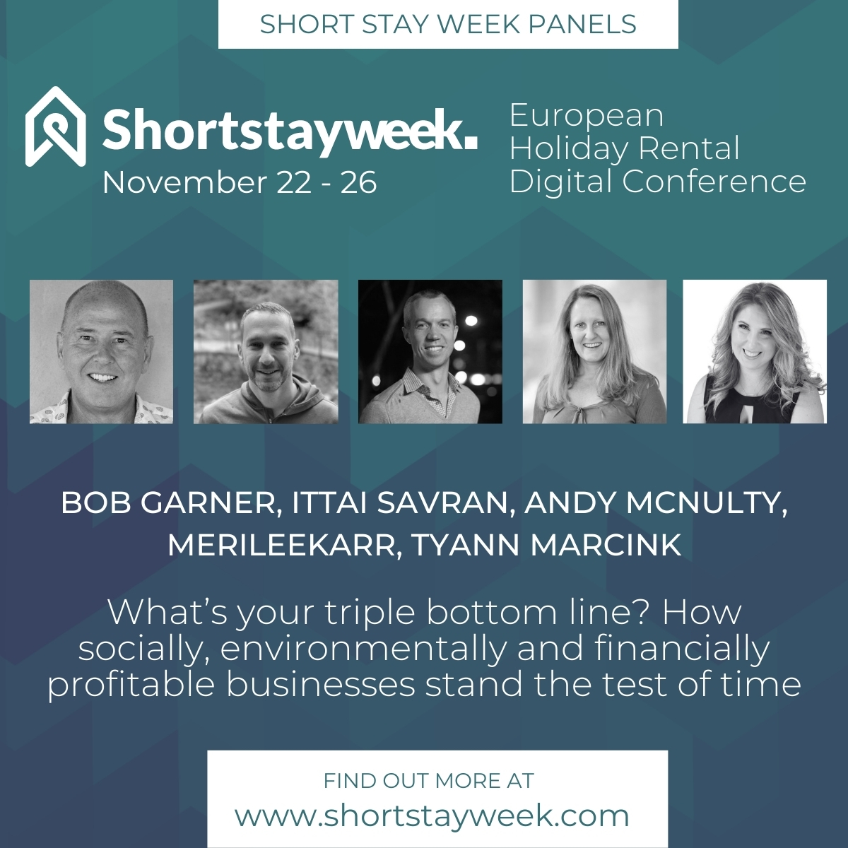We'd like to share with you is one of the most interesting panels of our conference.

Moderated by @andymculty_, Bob Garner, @Ittaisavran, <a href="/MerileeKarr/">Merilee Karr</a> and @Tyannmarcink will discuss bottom lines.

This and +150 interesting sessions will await you at Short Stay Week Conference