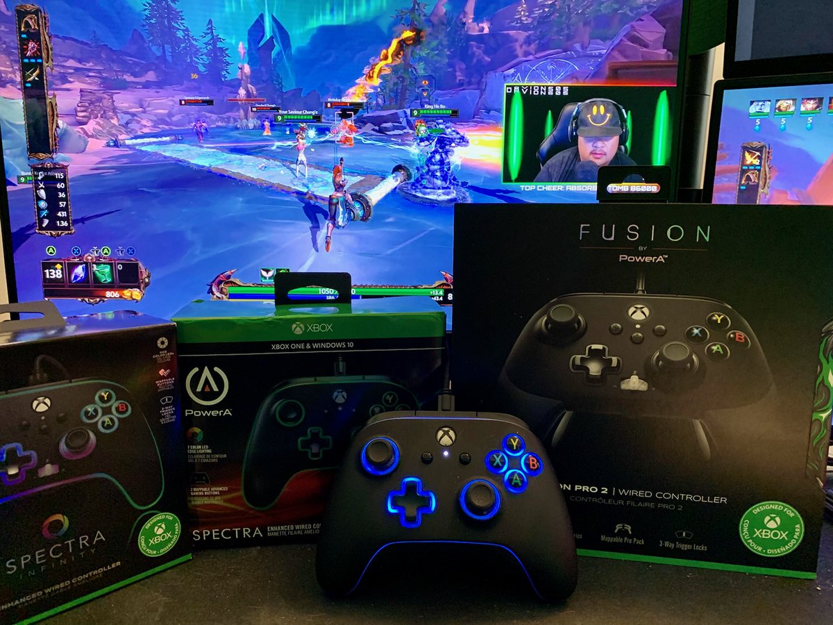 davion505's tweet photo. Hey Ohana🌴! I have been enjoying gaming on my 
@Xbox with the @PowerA Spectra controller🎮. I also have an Infinity &amp; Fusion. These controllers are functional, well built, and make a GREAT addition to any #gaming setup! 😎👍

So which controller should I #giveaway🎁?
#Sponsored https://t.co/2fAfiVfUDc
