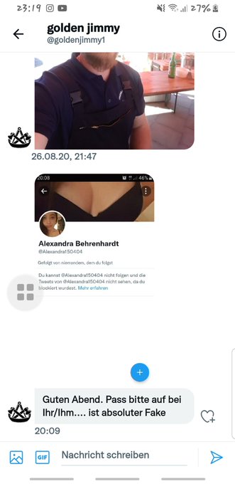 Danke an den jenigen der mir Bescheid gegeben hat und sie oder er hat es sogar zugegeben.  Bitte alle