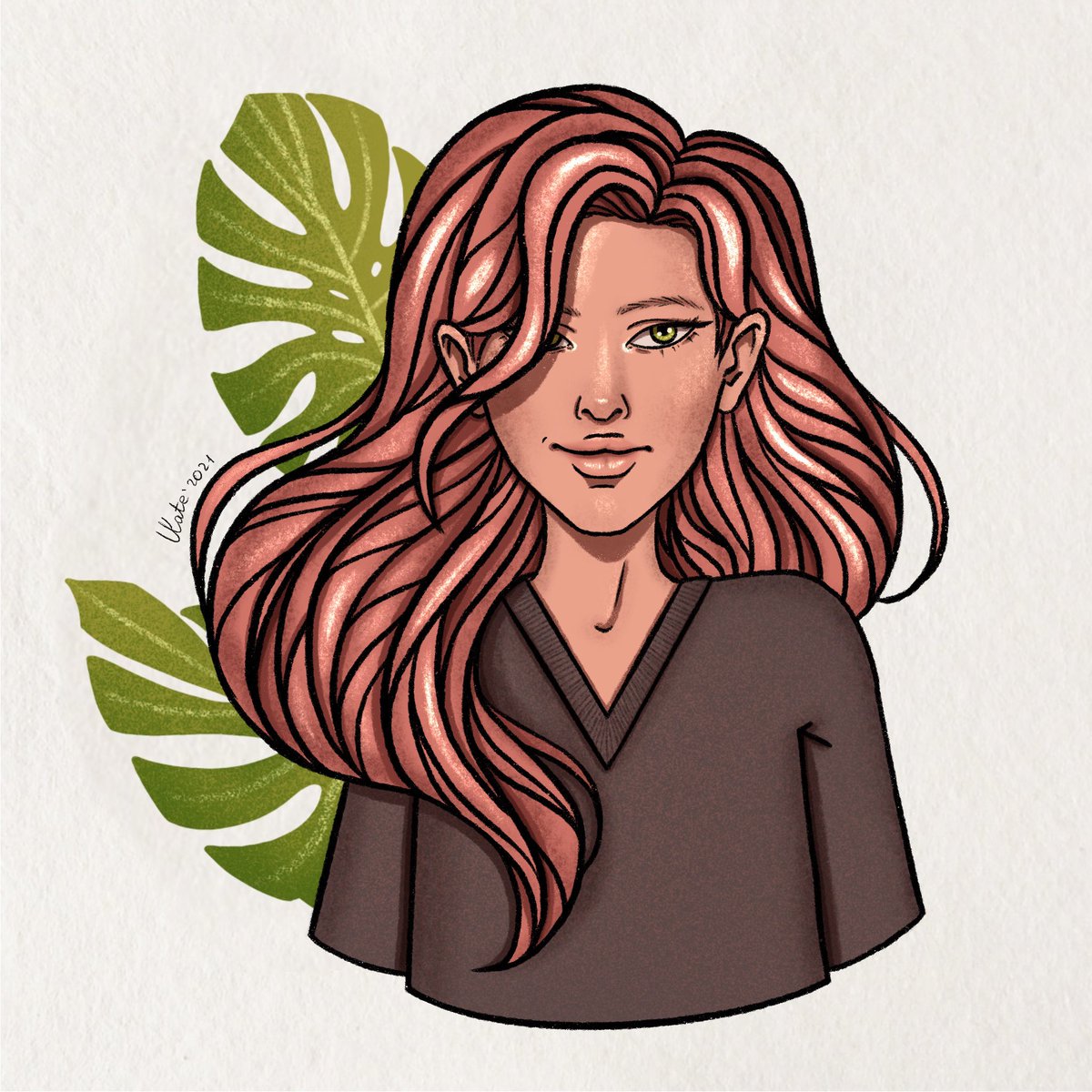 lkate_art's tweet photo. Played with this girl’s hair colour! 😄
March, 2021.

#digitalart #portrait #procreateart #artist https://t.co/qoSAhUr9or