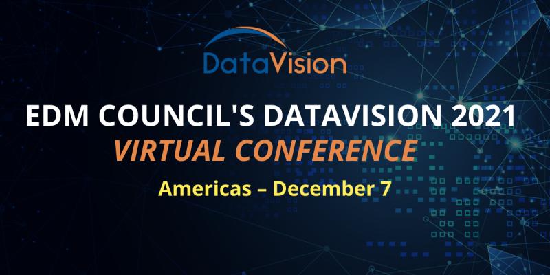 edmcouncil's tweet photo. #DataVision2021 is coming to the Americas (virtually) in December! The agendas will include enlightening discussions on the latest trends, best practices and future directions in #DataManagement. Register now: https://t.co/PfGMonDJWq
#ThoughtLeadership #VirtualConference https://t.co/mf2UrvkJkv