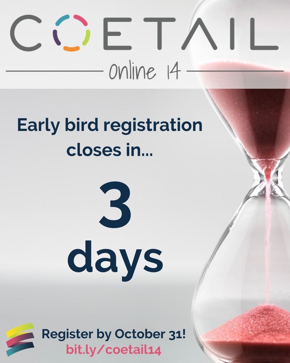 COETAIL's tweet photo. Now is your chance to join the #COETAIL global community!
More info: https://t.co/OOT4zyuACE
#EduroLearning #edchat #edtech #profdev #asiaed #africaed #edchatmena #aussieed #etcoaches #pypchat #mypchat #edchateu #edchatie #techcoach #edutwitter https://t.co/pTrNMtDWHd