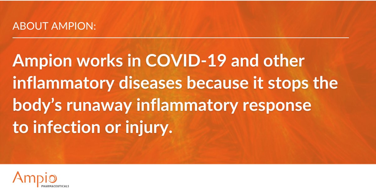 AmpioPharmaInc's tweet photo. #COVID19 #Ampion #platformdrug https://t.co/AODlAPoJF3