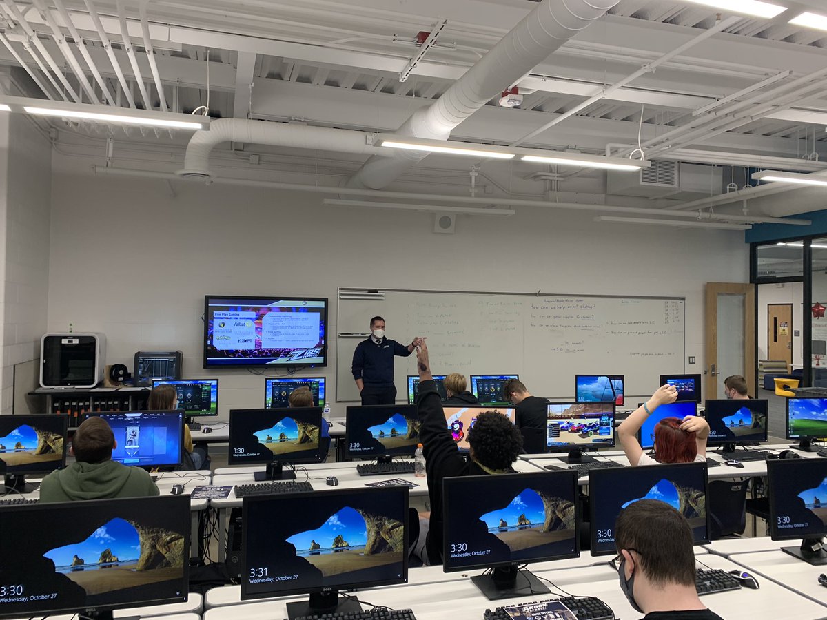 BlueDevilsEspo1's tweet photo. Thanks @ZipsEsports for coming in and talking to our esports club today. A lot of great information on their esports program, career opportunities, and educational opportunities at the University of Akron!! @tcs_curriculum @tcstweets1 @uakron @tcsmonachino https://t.co/vx8Mjs1DPV
