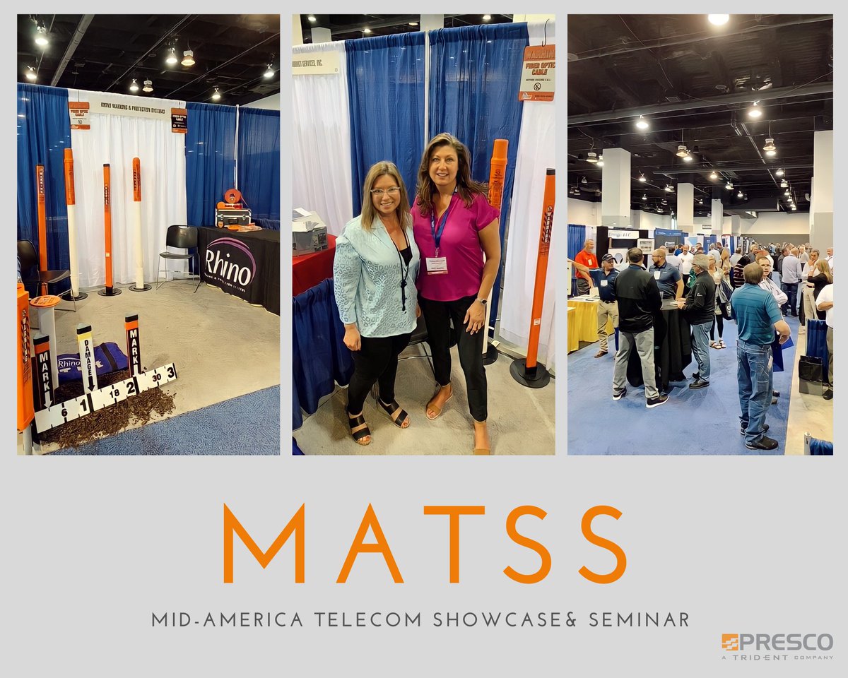 PrescoProducts's tweet image. At the #MATSS trade show last week! 

#Presco #tridentsolutions #tradeshow #safety #markingproducts #markingtheworld #telecom #utility