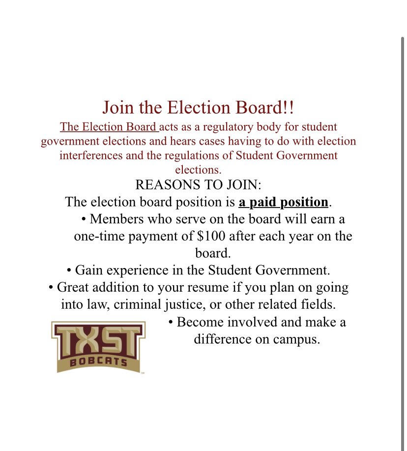 TXST Student Government (@txstsg) on Twitter photo 