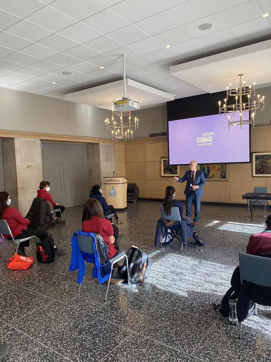 MrJPuntillo's tweet photo. Today, @BishopReding students visited @UofT and learned all about research as part of an exciting new collaboration between @uStMikes and student-researchers. Thanks to @mazzanti6, @tgodwaldt, and @hcdsb’s Anthony Cordeiro for giving keynote addresses. https://t.co/jsbT3Pqsz3