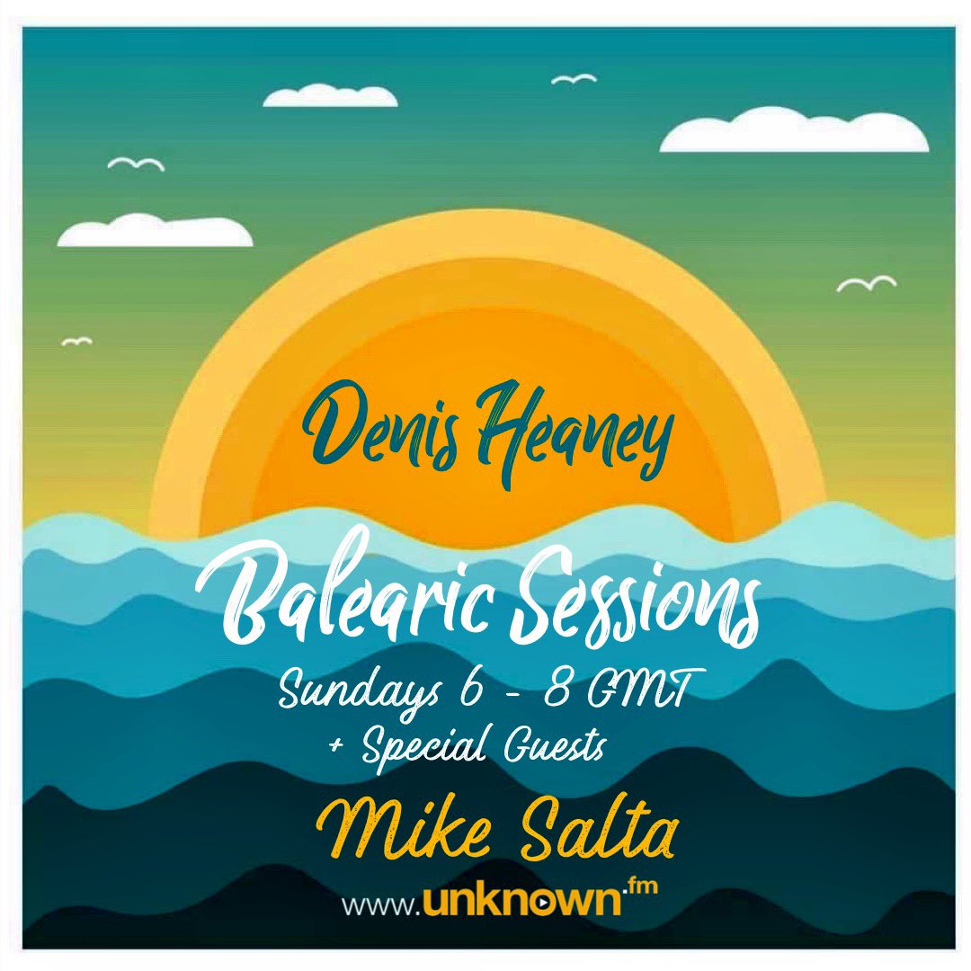 branchknight's tweet photo. Denis Heaney 
Balearic Sessions 
This Sunday 31-10-21
With Very Special Guest Mike Salta 
Only On https://t.co/lGklHlCHGX @mikesalta @the_unknown_fm https://t.co/Mnfo2xetAt