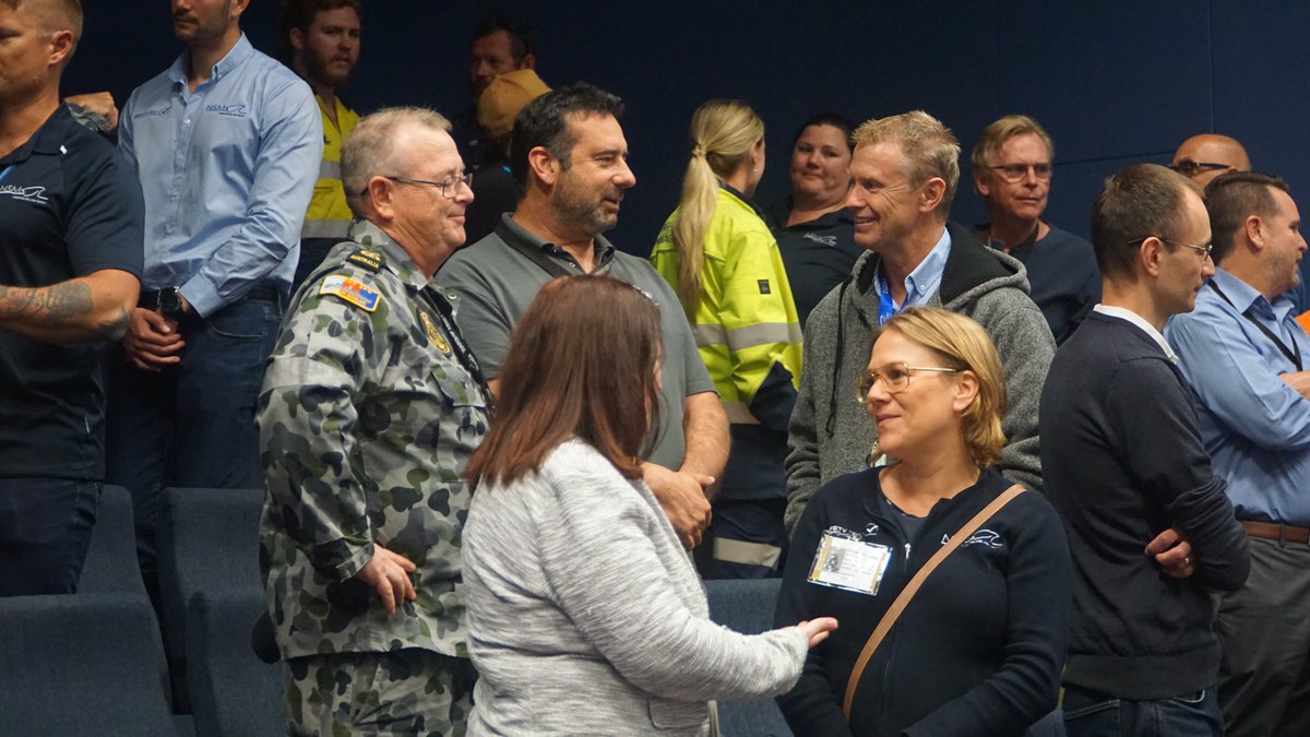 NSM_Australia's tweet photo. NSM’s safety workshops, GAME DAY, were well attended by defence and industry and provided participants with a powerful safety reminder utilising industrial theatre. #SafetyFirst #SafeWorkMonth #ThinkWorkBeSafe https://t.co/mPvdfFc5FT
