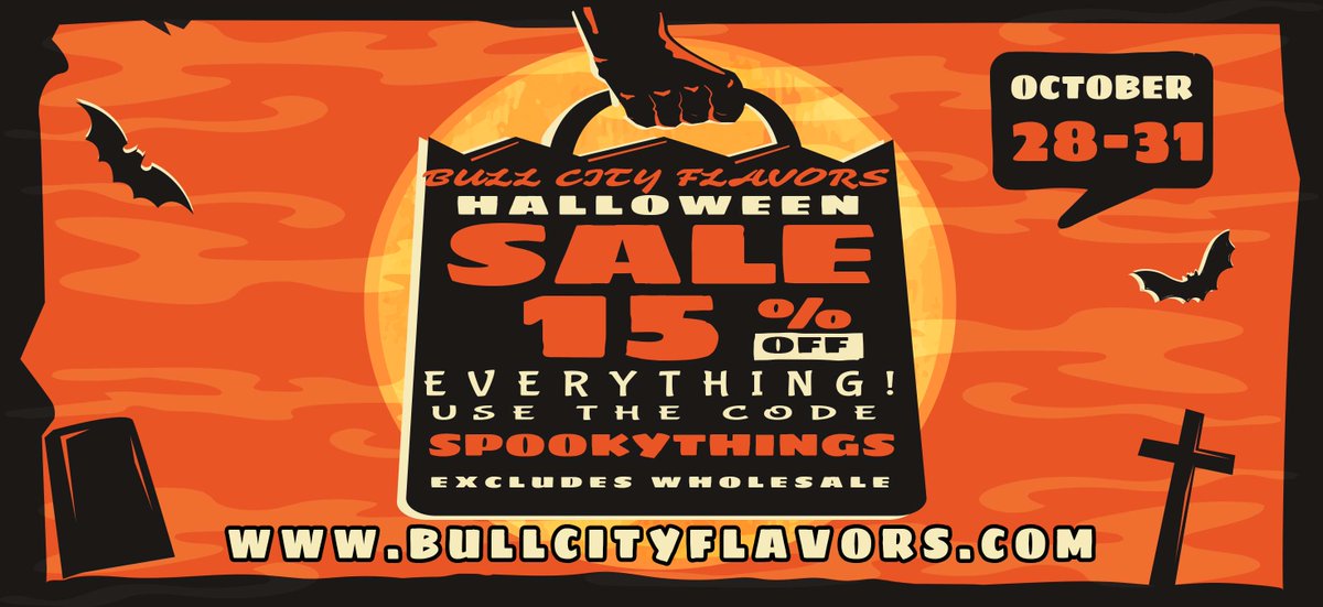 Halloween Sale!  15% Off Everything! - mailchi.mp/bullcityflavor…