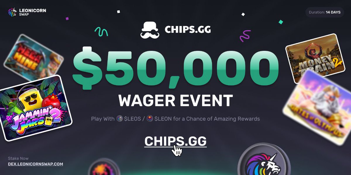I will send one random person $1000 all you have to do is RT and be following myself &amp; <a href="/chipsgg/">Chips.gg</a> and RT 📌 tweet

Must be member of TG -

t.me/Chipsgg

Additional $1000 if you have signed up and posted proof - 

chips.gg/?r=leonicorn

Drawing in 7 Days 💥❤
