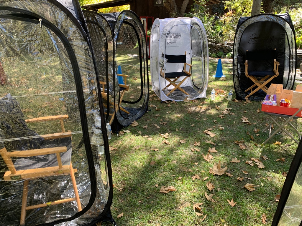 CatchlightFilms's tweet photo. Need an on-set mask break?

#breaktime #setlife #onlocation #filmmaking #socialdistancing #wellness #safesets #wearamask #horrormovie #filmproduction https://t.co/lH2PvzVu9w