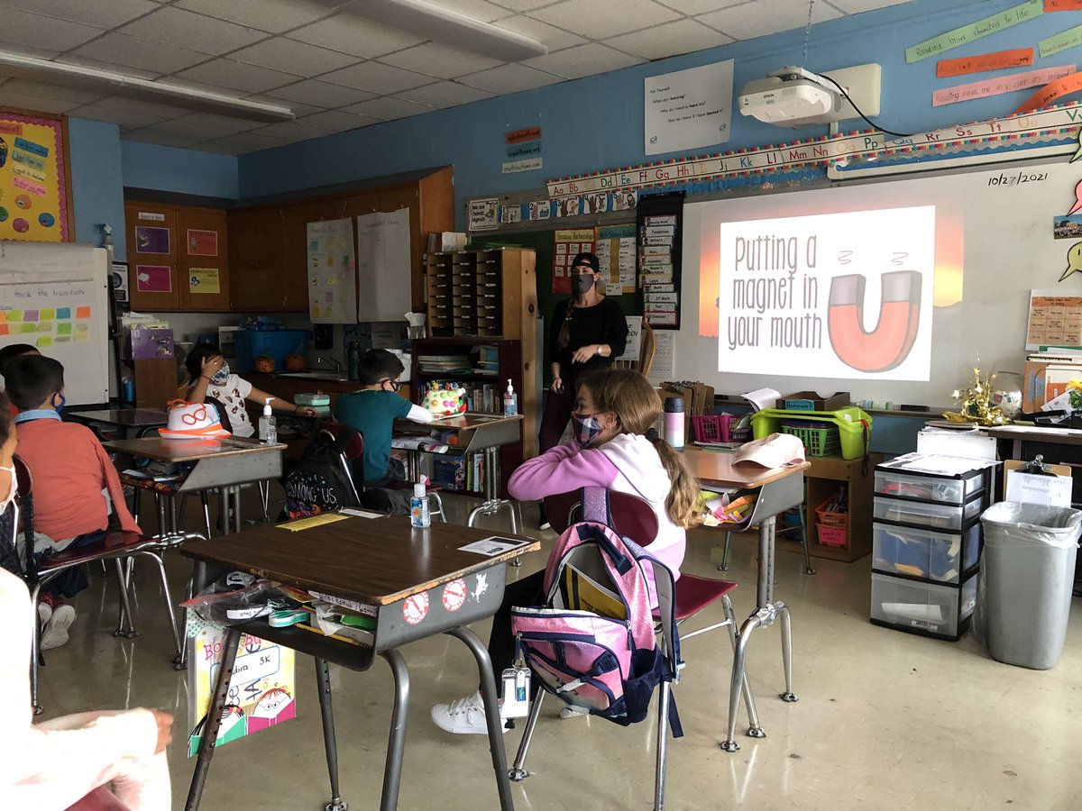 Our special guest, Ms. Mayer talked about healthy habits during Red Ribbon Week. We learned a great deal and had fun doing it! #RedRibbonWeek2021 <a href="/MrsKarroll/">Mrs. Karroll, NBCT</a> <a href="/CornwellAveES/">CornwellAveES</a> <a href="/WhufsdRams/">Ram Pride</a>