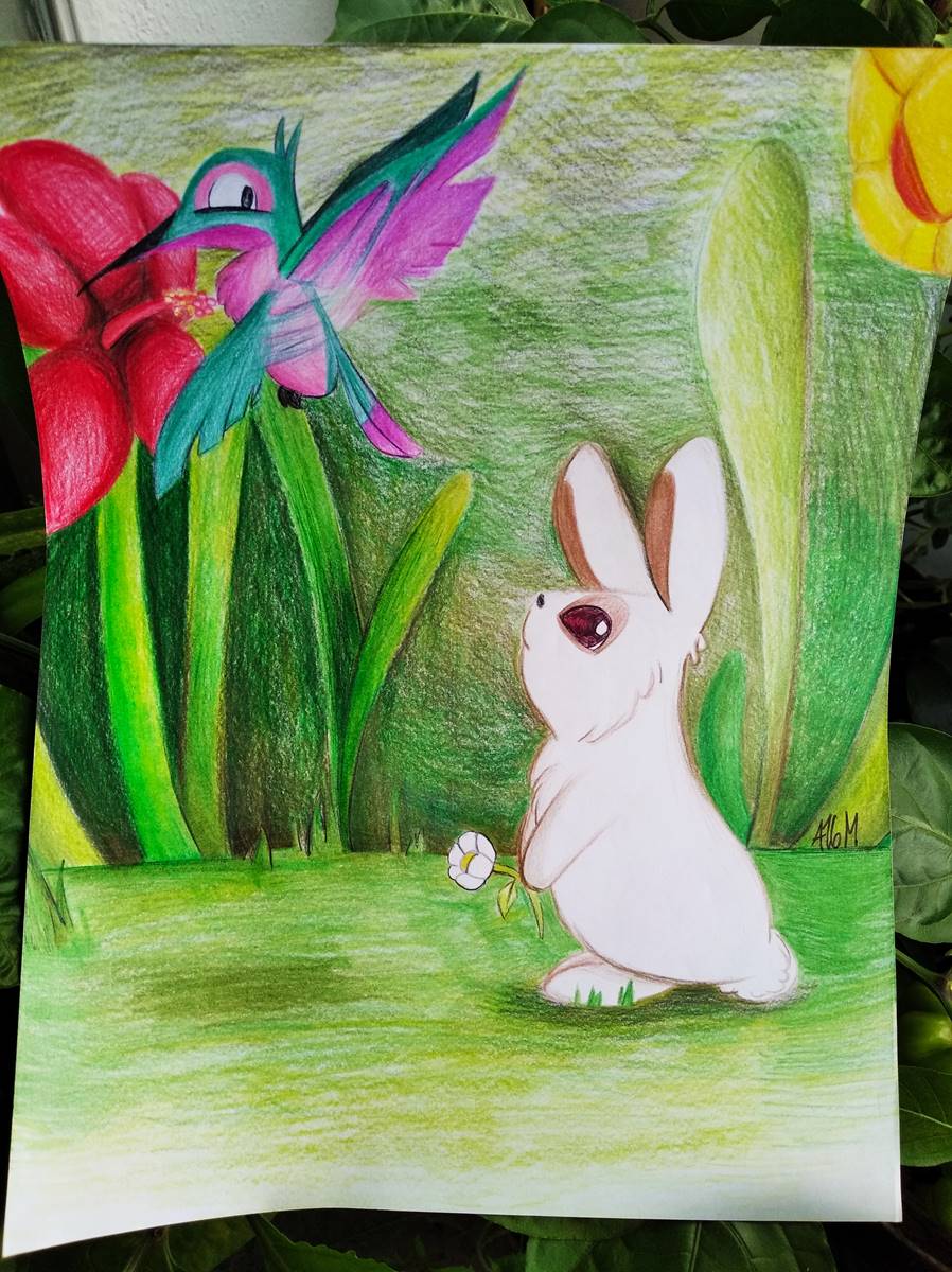 AlejandriaMelo1's tweet photo. I tried to do something with the colors, I think it looks very good nwn
#Bunny #Hummingbird #tradicionalart #A16M https://t.co/Kv3HszEeBO