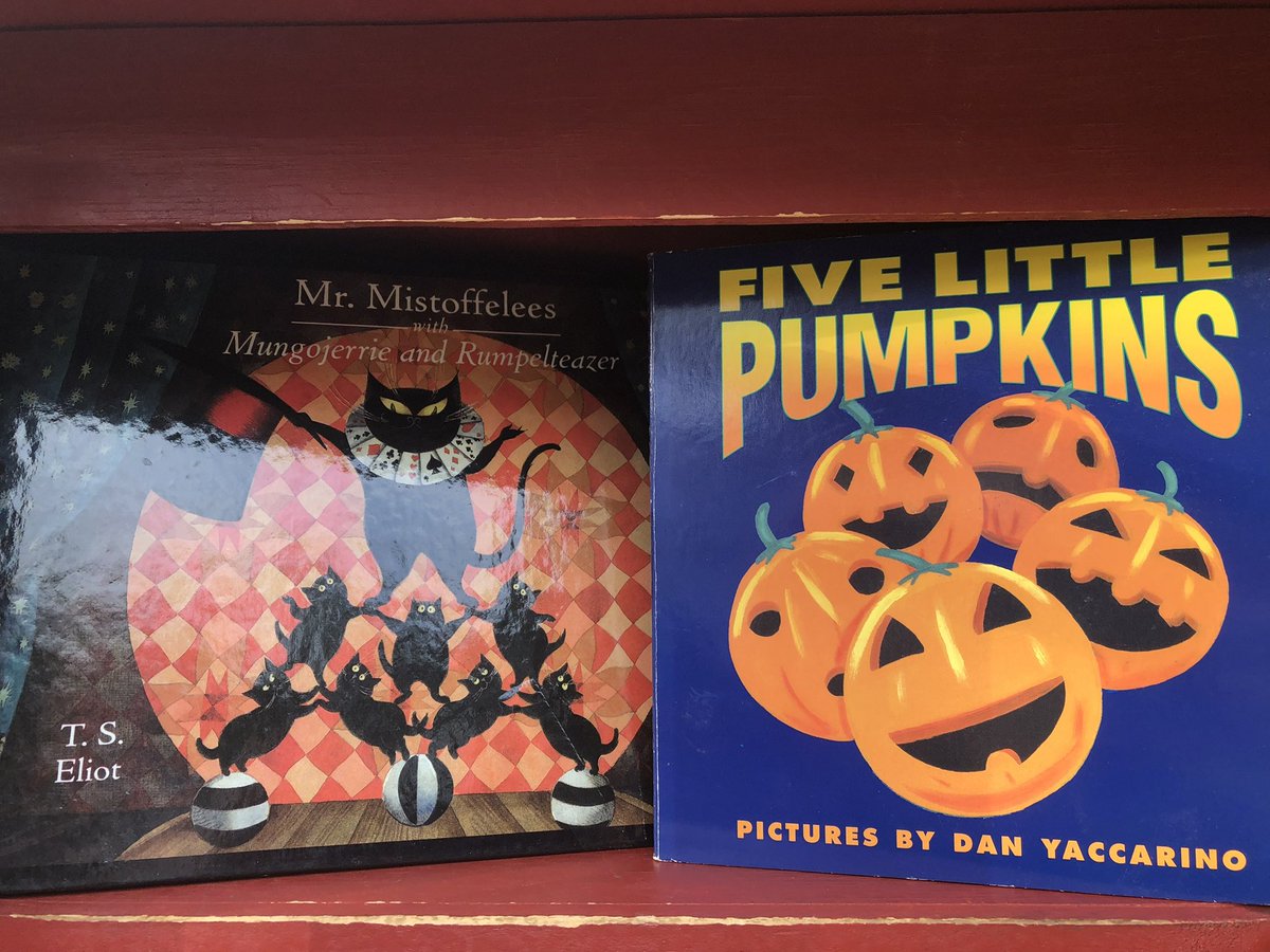 FriendsMillburn's tweet photo. The leaves are falling, the wind is blowing and the Taylor Park LFL is once again stocked with Halloween-themed titles for your reading pleasure.
#friendsofmillburnlfl
#friendsofmillburnlibrary
#halloween https://t.co/1KvMcAn4be