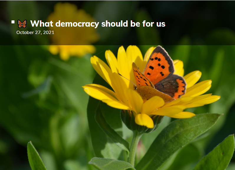 JeanPaulRGagnon's tweet image. 🌟People hold different understandings of #democracy. They prioritise different practices and institutions, and expect democratic arrangements to solve different kinds of problems.🌟

@AgustinGoenaga on the #ScienceOfDemocracy

#philosophy #PoliticsLive 

theloop.ecpr.eu/what-democracy…